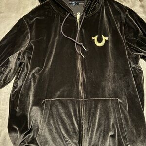 True Religion velour jogging suit